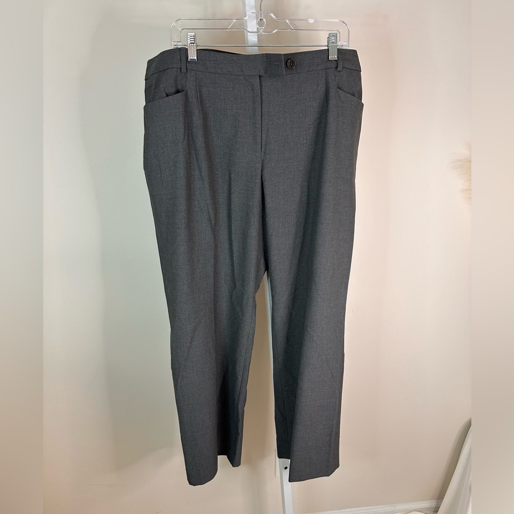 TALBOTS Woman Grey Pants Plus Petite Sz 22WP‎ NWT